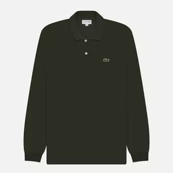 Мужской лонгслив Lacoste L 13.12., цвет оливковый, размер L