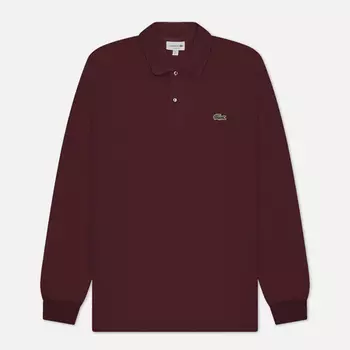 Мужской лонгслив Lacoste L 13.12., цвет бордовый, размер XL