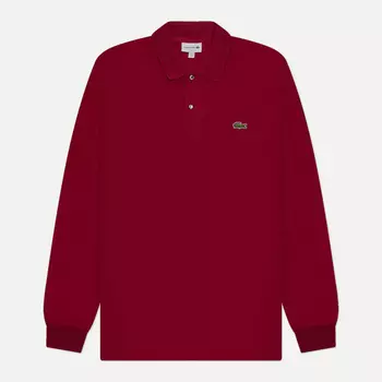 Мужской лонгслив Lacoste L 13.12., цвет бордовый, размер S