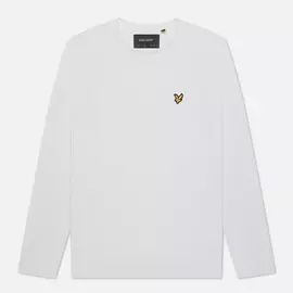 Мужской лонгслив Lyle &amp; Scott Crew Neck, цвет белый, размер S