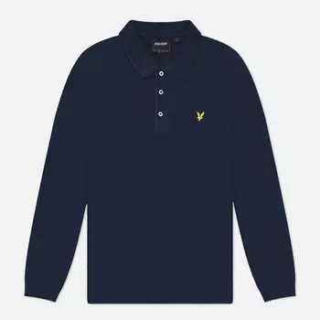 Мужской лонгслив Lyle & Scott Pique Stretch, цвет синий, размер XXL