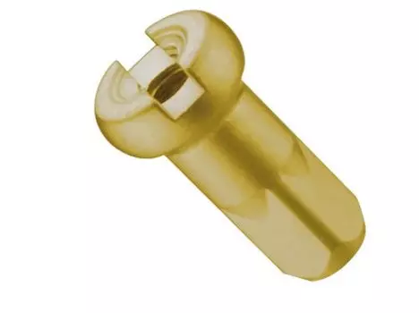 Ниппель велосипедный Pillar PT734, 14G, 12мм, золотистый, алюминиевый, 144 шт., 7075, PT734