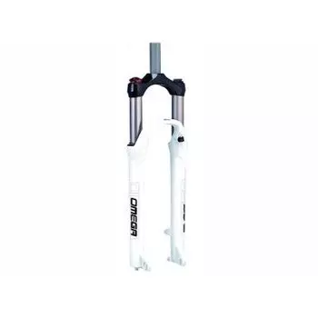 Вилка велосипедная RST Omega TNL, 26"х 28,6, пружинно-масляная, 100мм, D, белая, 1-0071