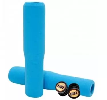 Грипсы велосипедные ESI Fit SG, голубой, FSGAQ