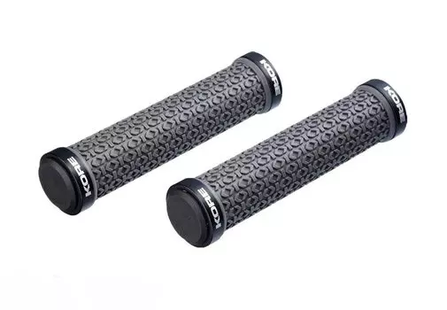 Грипсы велосипедные Kore Ikon Skinny Lock-On Grip, 135 мм, кретон, серые, 104 г, KGPIKSG135NKYAT