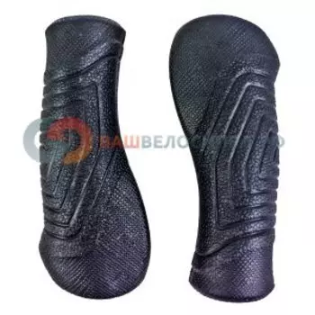 Грипсы TBS CSG-668L, анатомические, 125мм, с закрытым концом, чёрные, CSG-668L