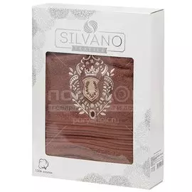 Полотенце банное, 70х140 см, Silvano Герб, 450 г/кв.м, коричневое D23-2 Турция