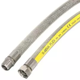 Подводка для газа ПВХ сильфонная G-Beka Г-Ш 1/2", 0.5 м