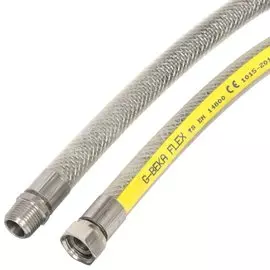 Подводка для газа ПВХ сильфонная G-Beka Г-Ш 1/2", 0.8 м