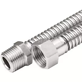 Подводка для газа 1/2"х1.8 м, г-ш, сильфон, AquaLink