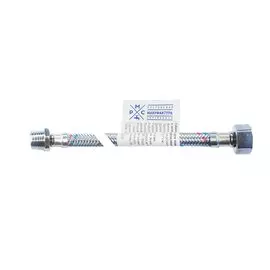 Подводка для воды 1/2"х0.4 м, г-ш, сталь, РМС