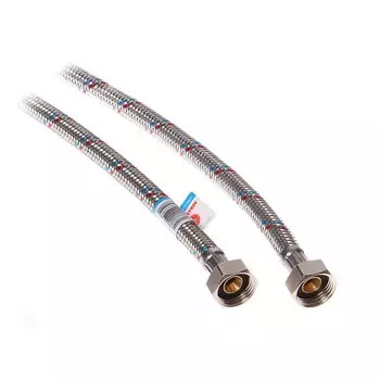 Подводка для воды 1/2"х3 м, г-г, латунь, AquaLine