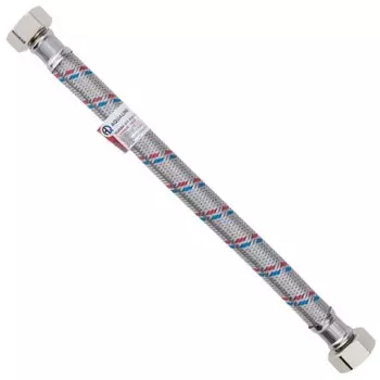 Подводка для воды 3/4"х0.8 м, г-г, латунь, Гигант, AquaLine