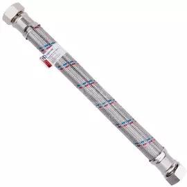 Подводка для воды 1"х0.8 м, г-г, латунь, Гигант, AquaLine