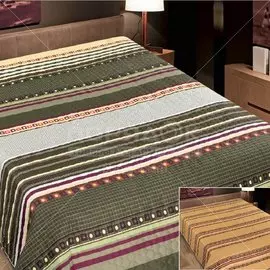 Покрывало евростандарт, 200х220 см, микрофибра, двухстороннее, Marianna, Элегант, серо-зеленое, 15-001-ПК-ЭЛГ-200-220