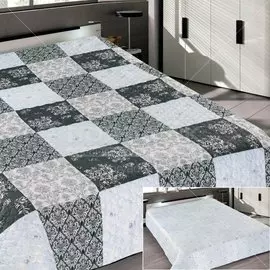 Покрывало (200х220 см) микрофибра, Марианна Элегант 66 темно-серое