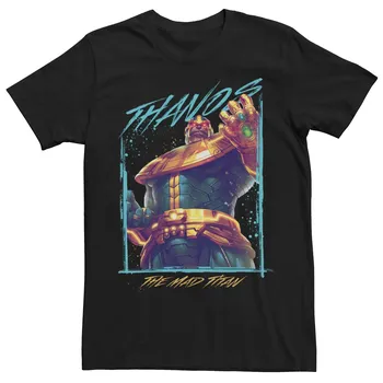 Мужская футболка с рисунком Marvel Thanos Mad Titan
