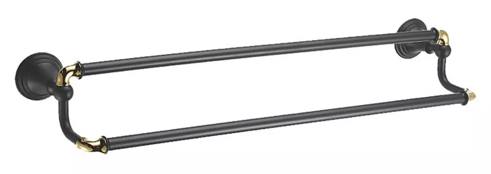 Полотенцедержатель Fixsen Luksor FX-71602B двойной