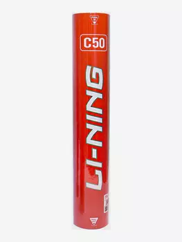 Воланы перьевые Li-Ning C50, 77, 12шт., Белый