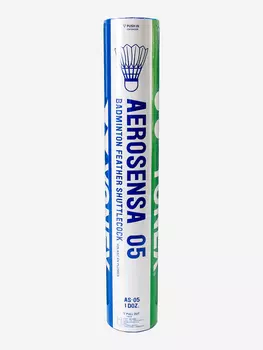 Воланы перьевые Yonex Aerosensa AS-05, 2, 12шт., Белый