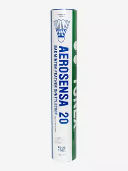 Воланы перьевые Yonex Aerosensa AS-20, 2, 12шт., Белый