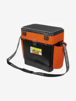Ящик FishBox двухсекционный 19л оранжевый Helios, Оранжевый