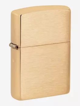 Зажигалка бензиновая ZIPPO 168 Armor Brushed Brass, Золотой