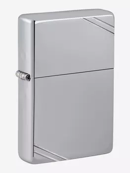 Зажигалка бензиновая ZIPPO 260 Vintage with Slashes 1937, Серебряный