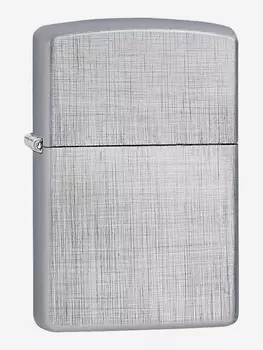 Зажигалка бензиновая ZIPPO 28181 Classic Linen Weave Brushed Chrome, Серебряный