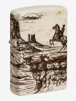 Зажигалка бензиновая ZIPPO 48518 Wild West Scene, Белый