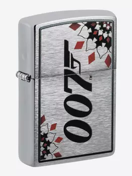 Зажигалка бензиновая ZIPPO 48734 James Bond 007, Серебряный