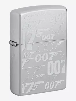Зажигалка бензиновая ZIPPO 48735 James Bond 007, Серебряный