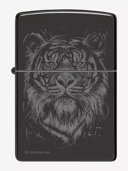 Зажигалка бензиновая ZIPPO 48935 Big Cat, Черный