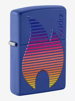 Зажигалка бензиновая ZIPPO 48996 Classic Design, Синий