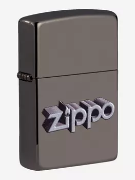 Зажигалка бензиновая ZIPPO 49417 Logo Design, Черный