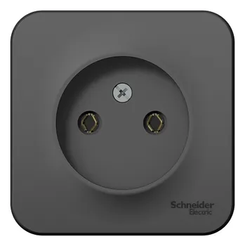 Розетка Schneider Electric BLNRA000116 б/з без шторок 16А, 250В, изолир. пластина Антрацит наруж