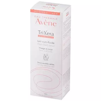 Avene TriXera Nutrition Молочко питательное для сухой чувствительной кожи лица и тела 200 мл