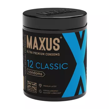 Презервативы Maxus Classic гладкие, 12 шт