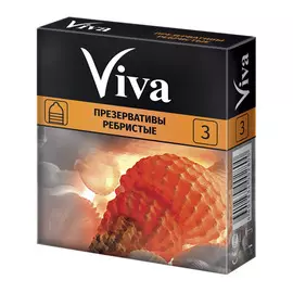 Презервативы Viva Ребристые 3 шт