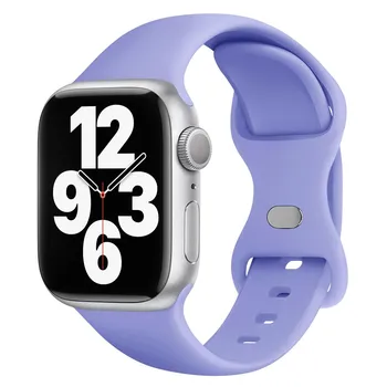 Мягкий силиконовый ремешок для iwatch для Apple watch Ultra 9 8 7 49 мм 45 мм 41 мм Силиконовый ремешок для iWatch 6 5 4 SE 44 мм 40 мм 42 мм 38&40&41mm