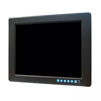 Промышленный монитор с сенсорным экраном FPM-3121G-R3BE 12.1" TFT LCD LED (интерфейс RS-232), 1024x768, яркость 450 нит, VGA, DVI-D, питание 24В DC клеммная колодка и 12В DC Jack