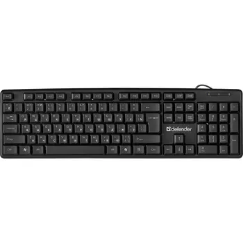 Проводная клавиатура Element HB-520 USB RU,черный,полноразмерная DEFENDER (455220) {20}