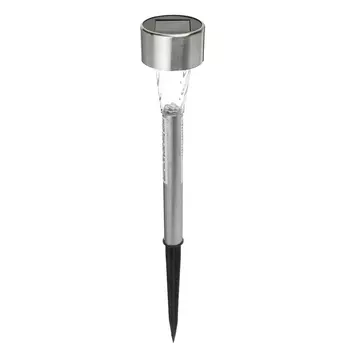 INBLOOM Фонарь садовый на солн. батарее 4.7х31см, 1x1.2V 40mAh NI-MH, 1LED*белый, пластик,нерж.сталь