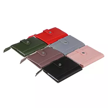 ЮL Кошелек женский с отд. для карт, ПВХ, 11х9см, 6 цв., КК21-02