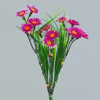 INBLOOM Светильник Маргаритка на солн.батарее, 70 см, IP65, мощность 2v (120 Ампер), 4 цвета