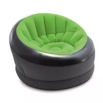 INTEX Кресло надувное EMPIRE, 112x109x69см, цвет зеленый, 68581