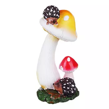 INBLOOM Фигурка садовая "Грибы с ежиками", 20х9х9 см, полирезин