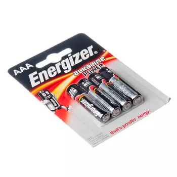 Элемент питания 4 шт в уп. Energizer Power E92 мизинец, алкалиновые, 300132603