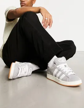 Серые кроссовки на резиновой подошве adidas Campus 00s