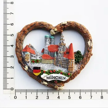 Германия 3D Магниты на холодильник Туристический сувенир Полимерные магниты на холодильник Коллекция наклеек Подарок ручной работы Декоративные изделия